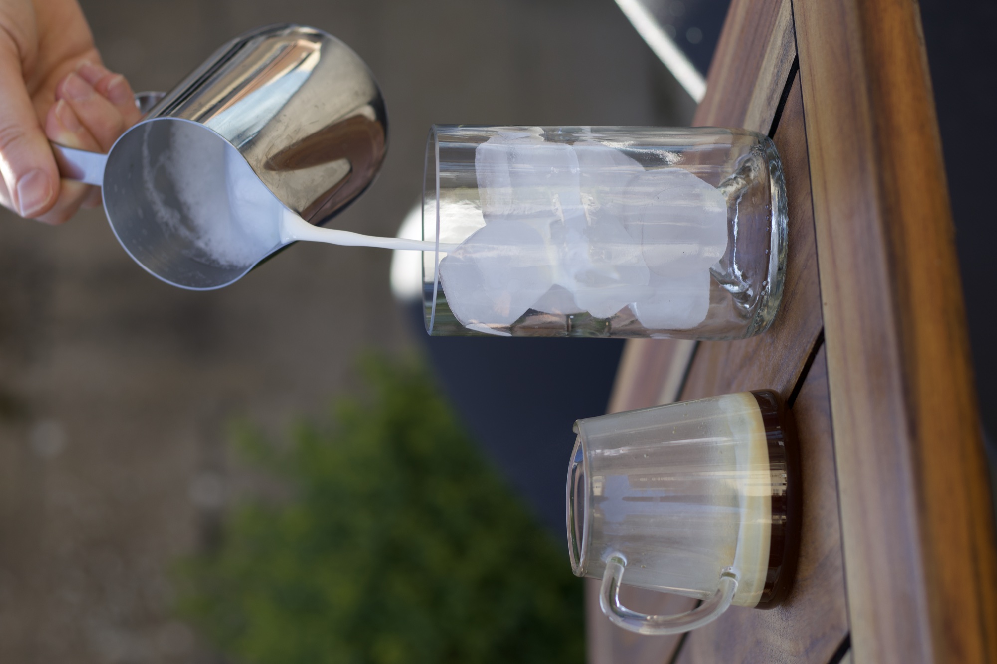 Préparation iced coffee